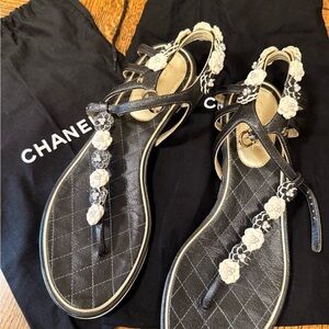 Chanel Camelia Flower Sandals